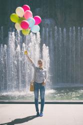 Balloon and stripe mood 