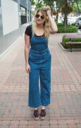 Culotte Denim Jumpsuit.