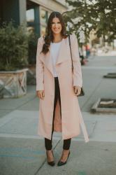 Pink Trench Coat