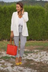 STRIPES PRINT PANTS