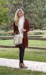 Fall Style | Burgundy & Leopard Print