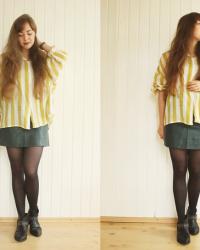 The yellow striped blouse and thoughts of the week 