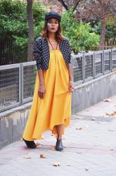 POLKA DOTS+YELLOW