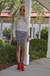 Gingham Ruffle Skirt