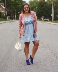 Blush Pink Suede Jacket 