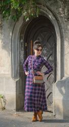 Tartan shirt dress 