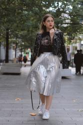 Silver pleats