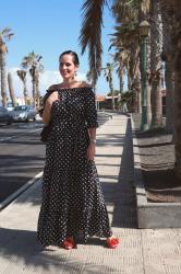 POLKA DOTS LONG DRESS