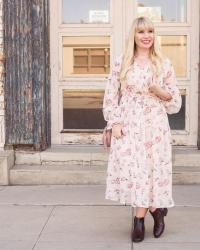 Floral Maxi Dress for Fall