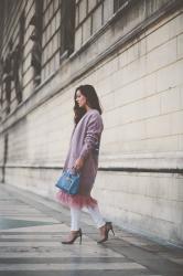 Pink Cardigan – Elodie in Paris