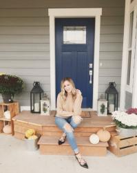 front porch; fall decor