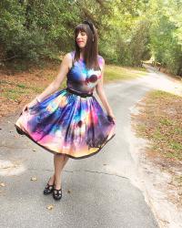 {Review} Bad Moon Rising: Annie Night Sky Print Swing Dress