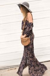 Transitioning Your Favorite Summer Floral Maxi Dress Into Fall