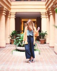 VELVET KIMONO & PALAZZO PANTS