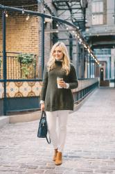 10 Ways to Wear White Jeans for Fall & Winter