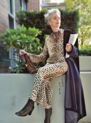 Corporate pyjama daywear, leopard style