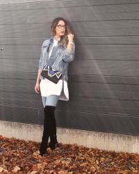 4 STYLEZ 4 U: Herbstlicher Jeanslook mit Overknees