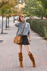 the perfect slouchy brown boot