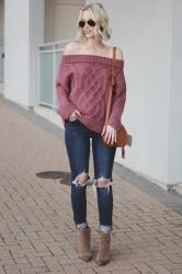 Off the Shoulder Sweater