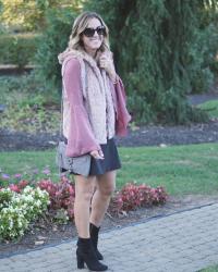 Pink Fur Vest