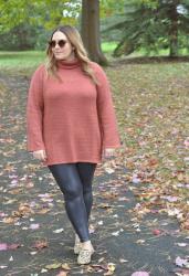 Faux Leather Leggings for the Curvy Gal