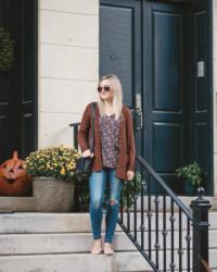 Slouchy Sweater + Ballet Flats