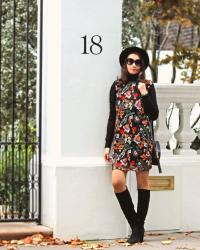 AUTUMN  Embroidered  DRESS