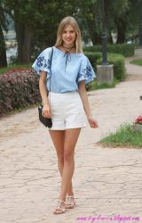 BABY BLUE BLOUSE