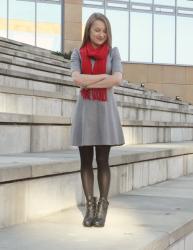116. Red and gray