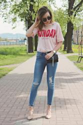 PINK CHOKER TOP 