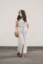 Striped Jumpsuit & Loving Lately