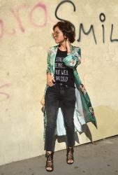How to style | Floral kimono