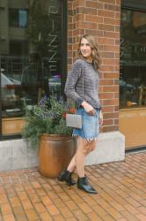 fall staple: the denim skirt