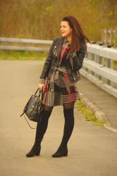 Tartan Dress & OTK Boots ( & #Passion4Fashion Linkup)