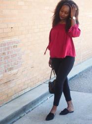Casual with Maroon.