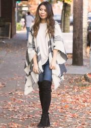 10 Stylish Ponchos for Fall Including My Go-To Plaid Poncho