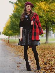 trendy baretka // black sweater & beret