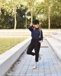 WHITE BOOTIES AND A VELVET CAP