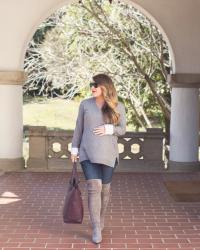 The Best Grey Over the Knee Boots