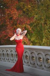 Autumn's Flame || Bow Bridge with The Pretty Dress Company