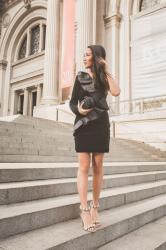 Holiday Dressing :: Velvet dress & Tuxedo jacket