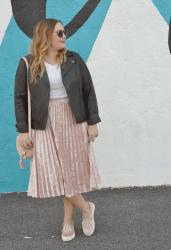 Velvet Midi Skirt: Two Ways