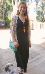 Maxi Dresses and Printed Kimonos with Rebecca Minkoff Bags