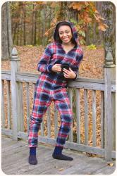 Review: McCall's 7518 | Plaid Pajama Onesie!