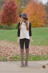 Almost Leather Leggings + Hello Monday Linkup