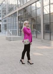 Work Wear | Pink Blazer & Chloe Bag