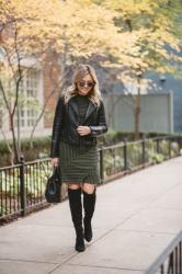 Long-Sleeved Striped Dress