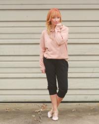Knit Hoodie & Blush Pumps: Thursday Will Never Be Friday