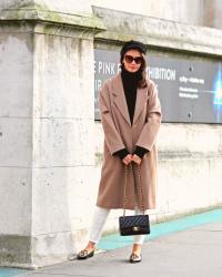 CAMEL   Coat   //    LEOPARD  Shoes