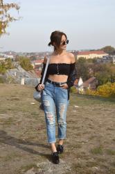 Outfit | Black and off the shoulder